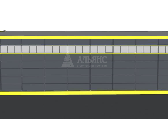 3D визуализация Грузовое СТО из сэндвич-панелей - фото 7