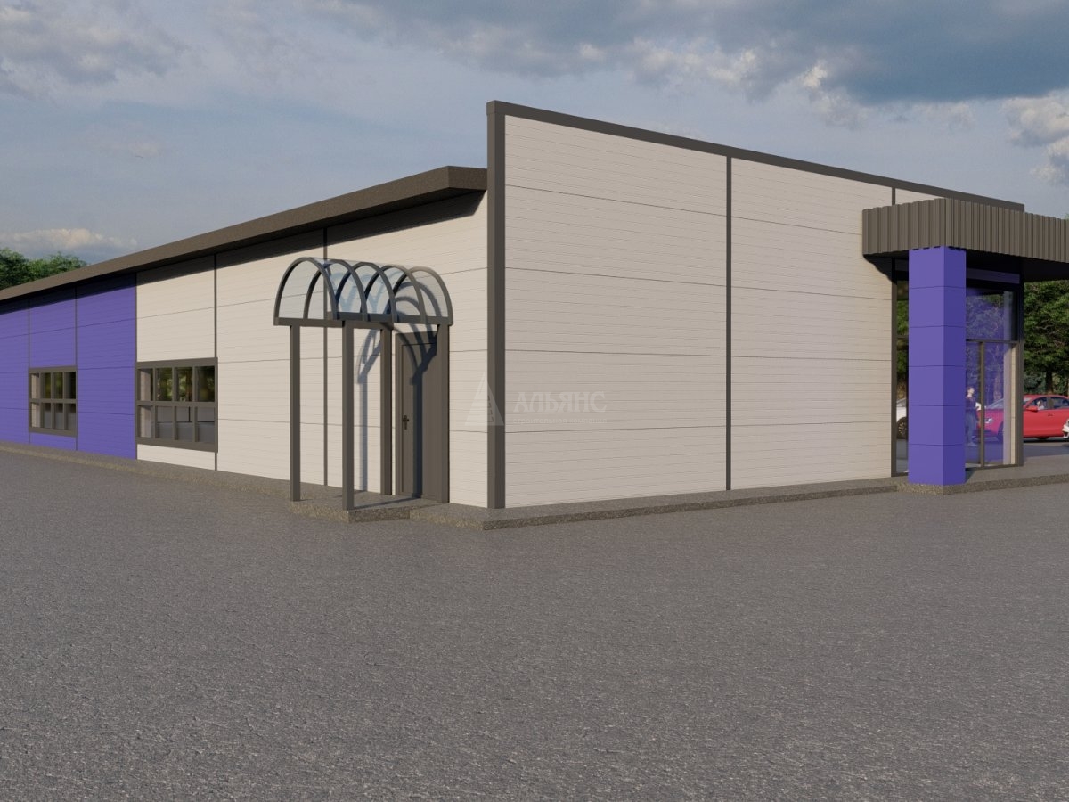 3D визуализация Магазин из сэндвич-панелей - фото 18