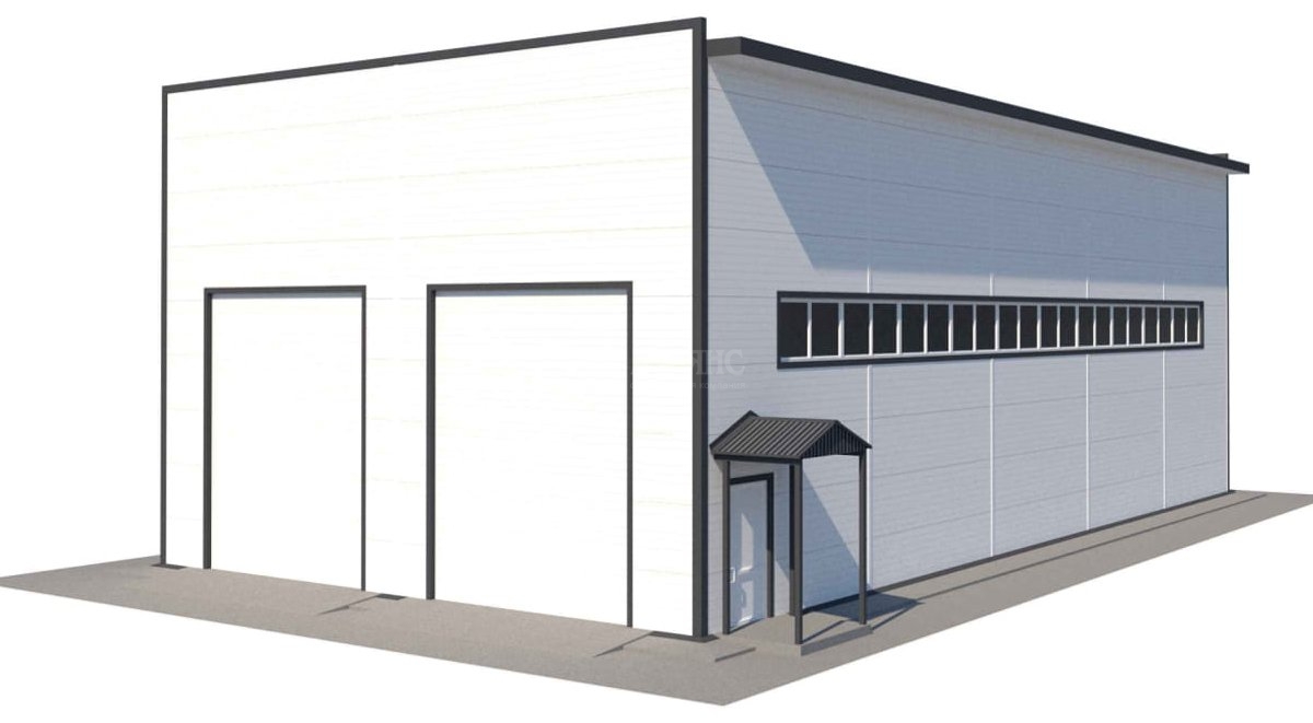 3D визуализация Грузовое СТО из сэндвич-панелей - фото 6