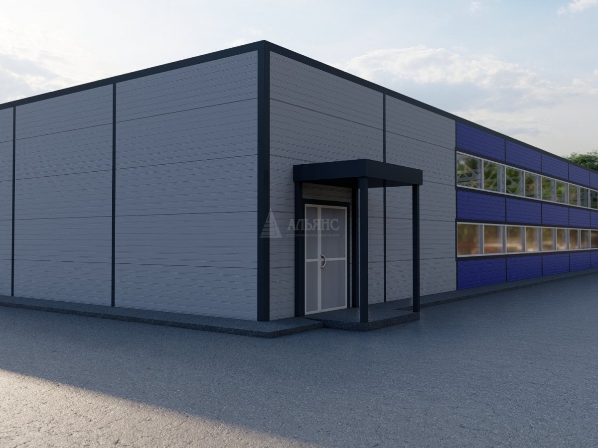 3D визуализация Магазин из сэндвич-панелей - фото 23