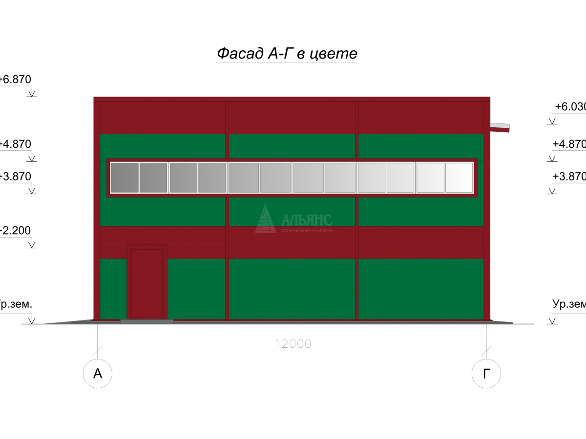 3D визуализация Склад из сэндвич-панелей - фото 8