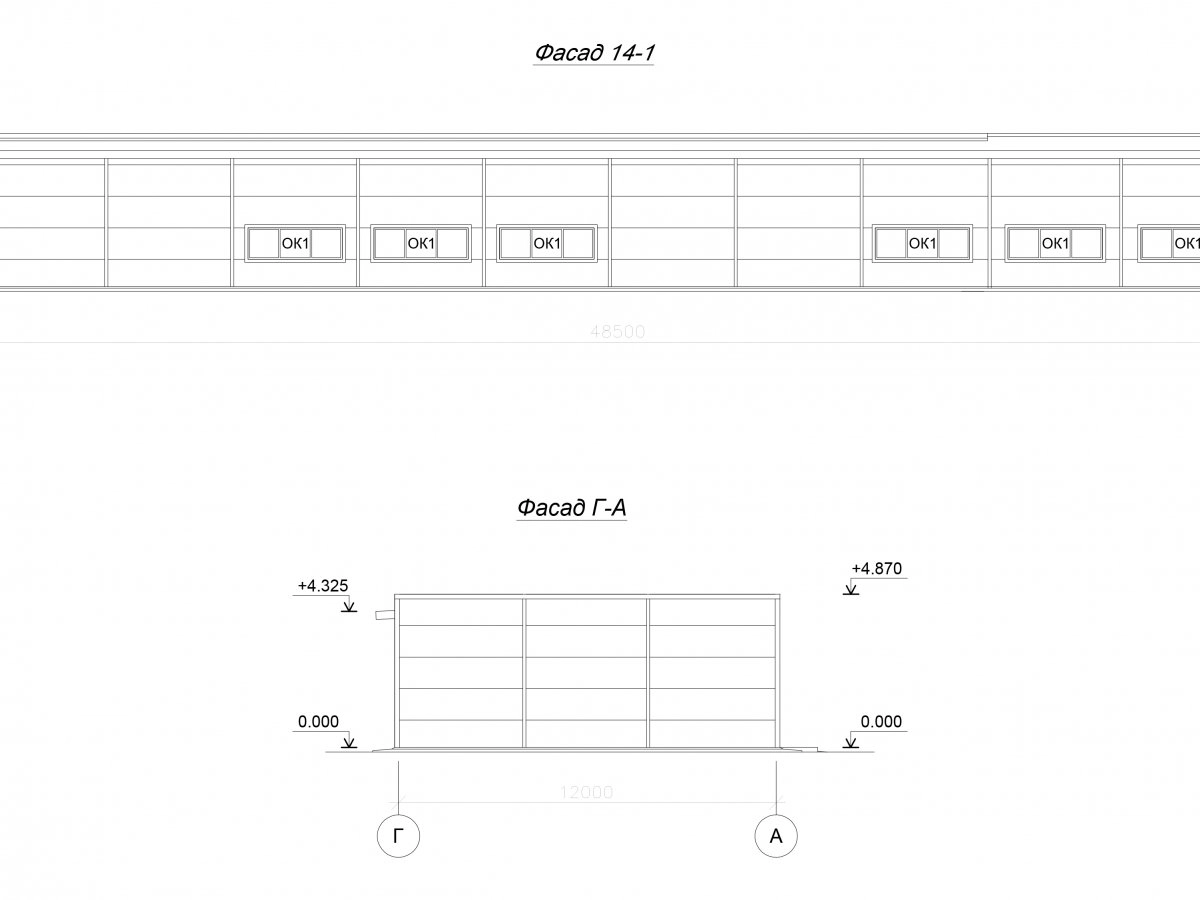 Планировка Проект грузового гаража из сэндвич-панелей -  фото 5